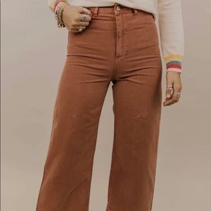 NWT Free People Wide Legged Cropped Pant